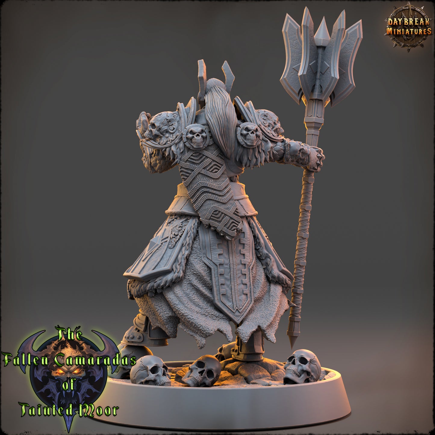 Undead Priest Miniature | Bone Warden of the Ashen Guard