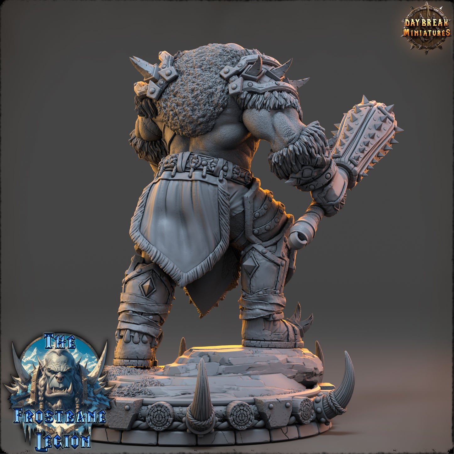 Orc Barbarian Miniature | Boroth Skullcleaver