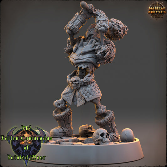 Undead Barbarian Miniature | Captain Skullrend