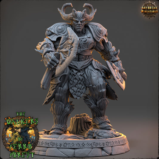 Forest Walker Barbarian Miniature | Kelmaris Veydren