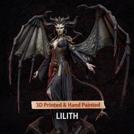 Lilith Statue 3D Printed | Gift For Gamer | Resin Figure | Hand Painted __etsy:7952744417