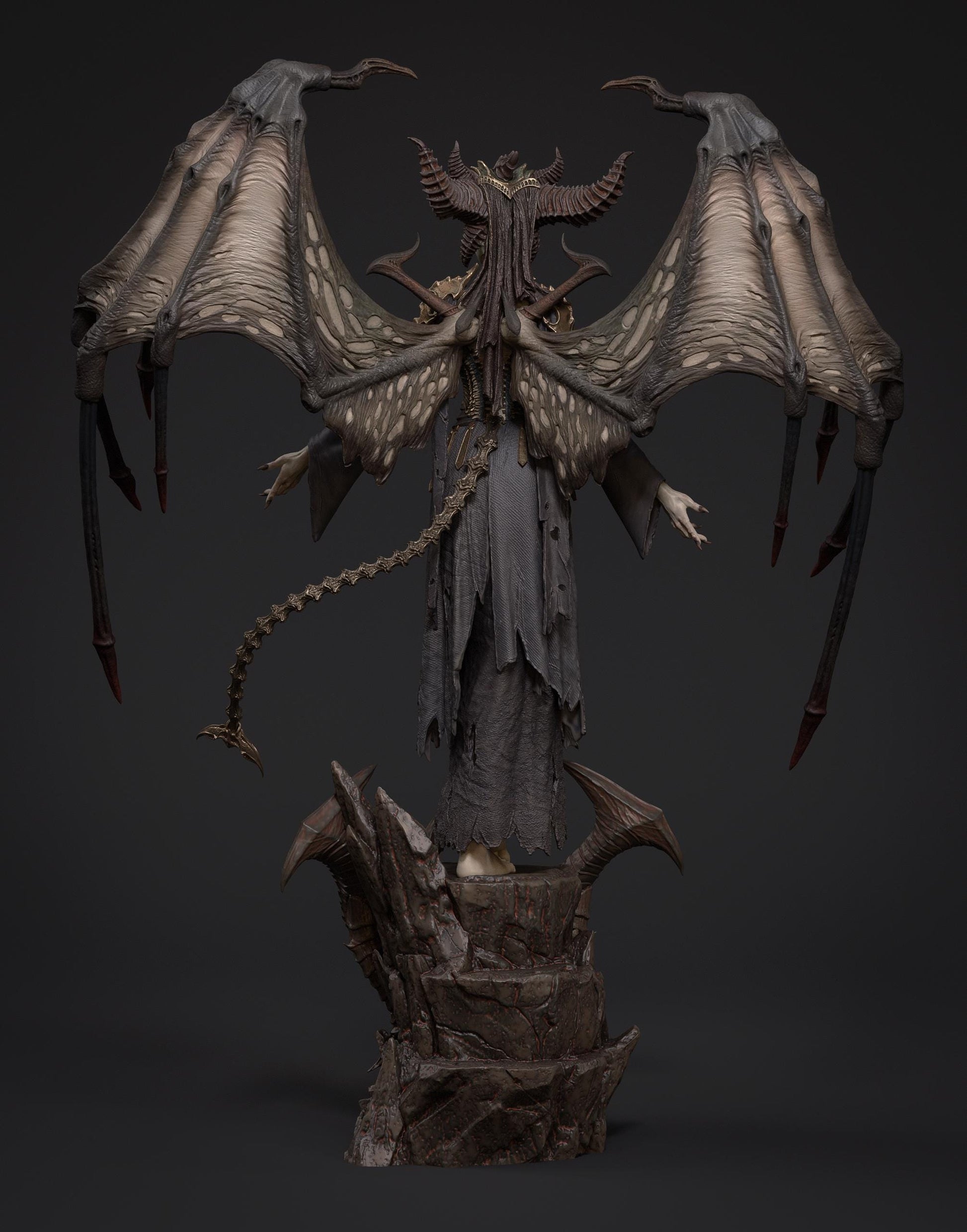 Lilith Statue 3D Printed | Gift For Gamer | Resin Figure | Hand Painted __etsy:7620993523