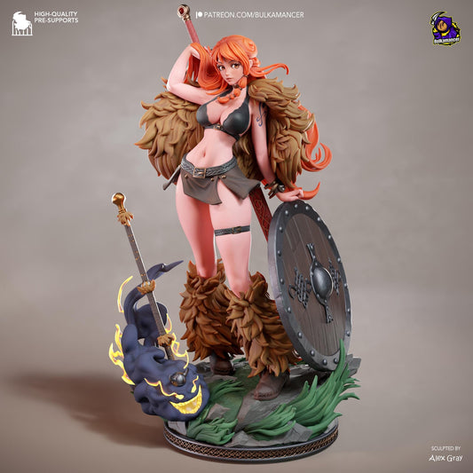 Nami Statue 3D Printed | Gift For Gamer | Resin Figure | Hand Painted __etsy:8216544753