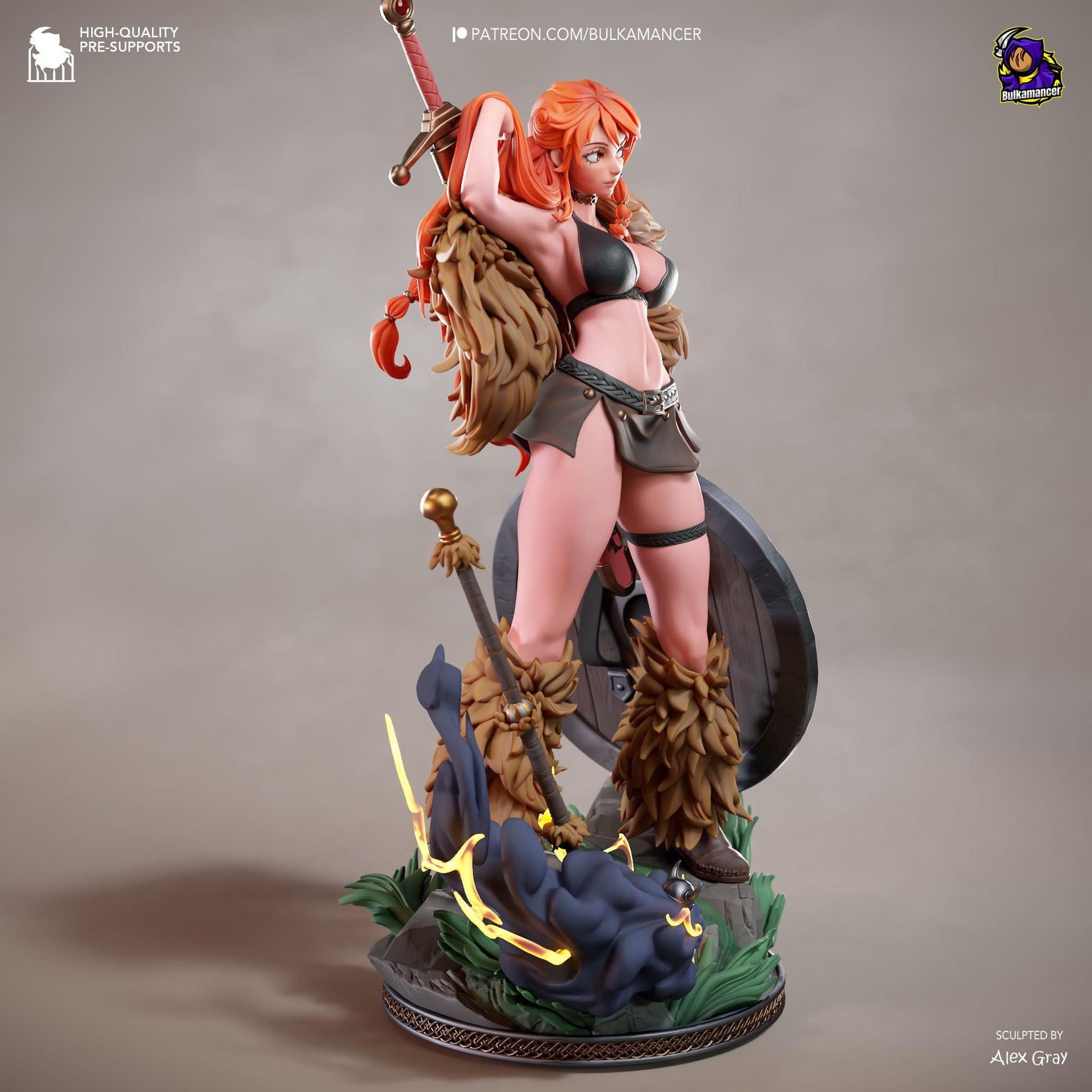 Nami Statue 3D Printed | Gift For Gamer | Resin Figure | Hand Painted __etsy:8168613408