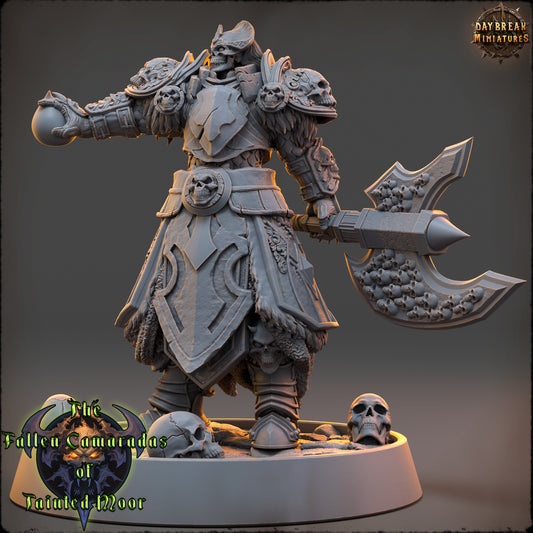 Undead Barbarian Miniature | Pale Lord Kraven