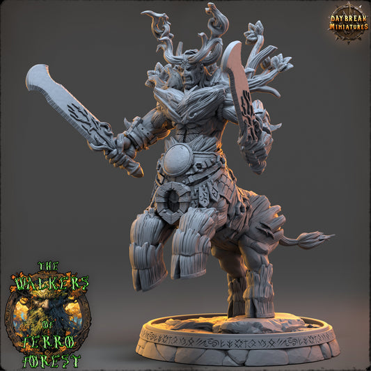 Forest Walker Warrior Miniature | Ritter Teryn Eldershade
