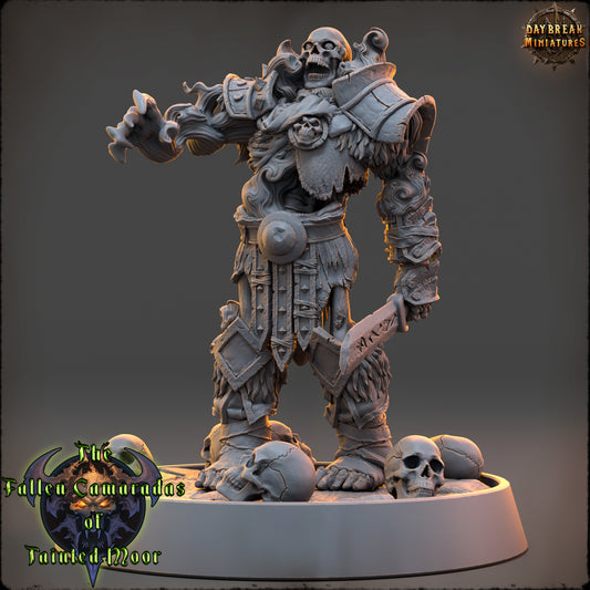 Undead Fighter Miniature | The Void Herald of Tainted Moor