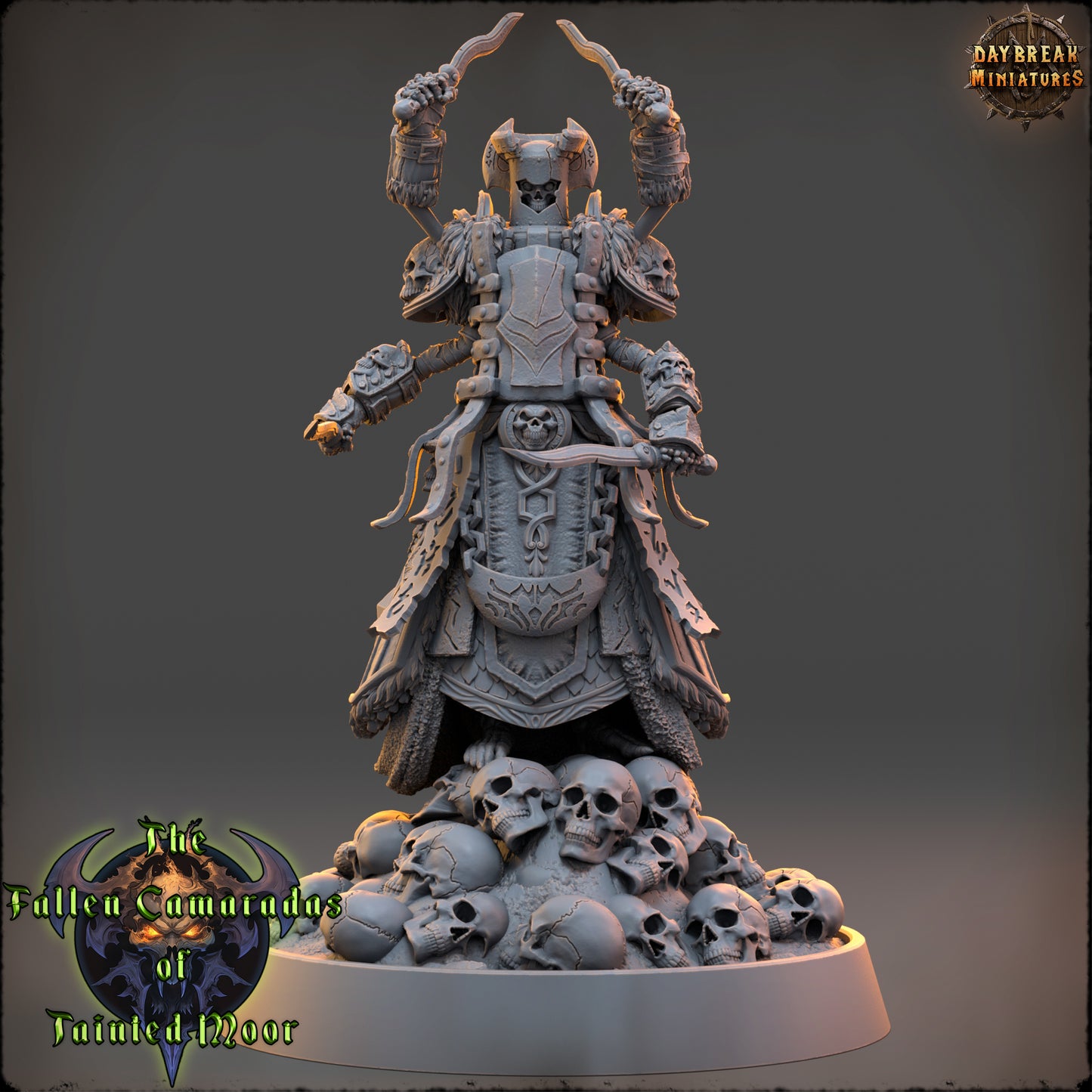 Undead Monk Miniature | The Wither Monk of Tainted Moor