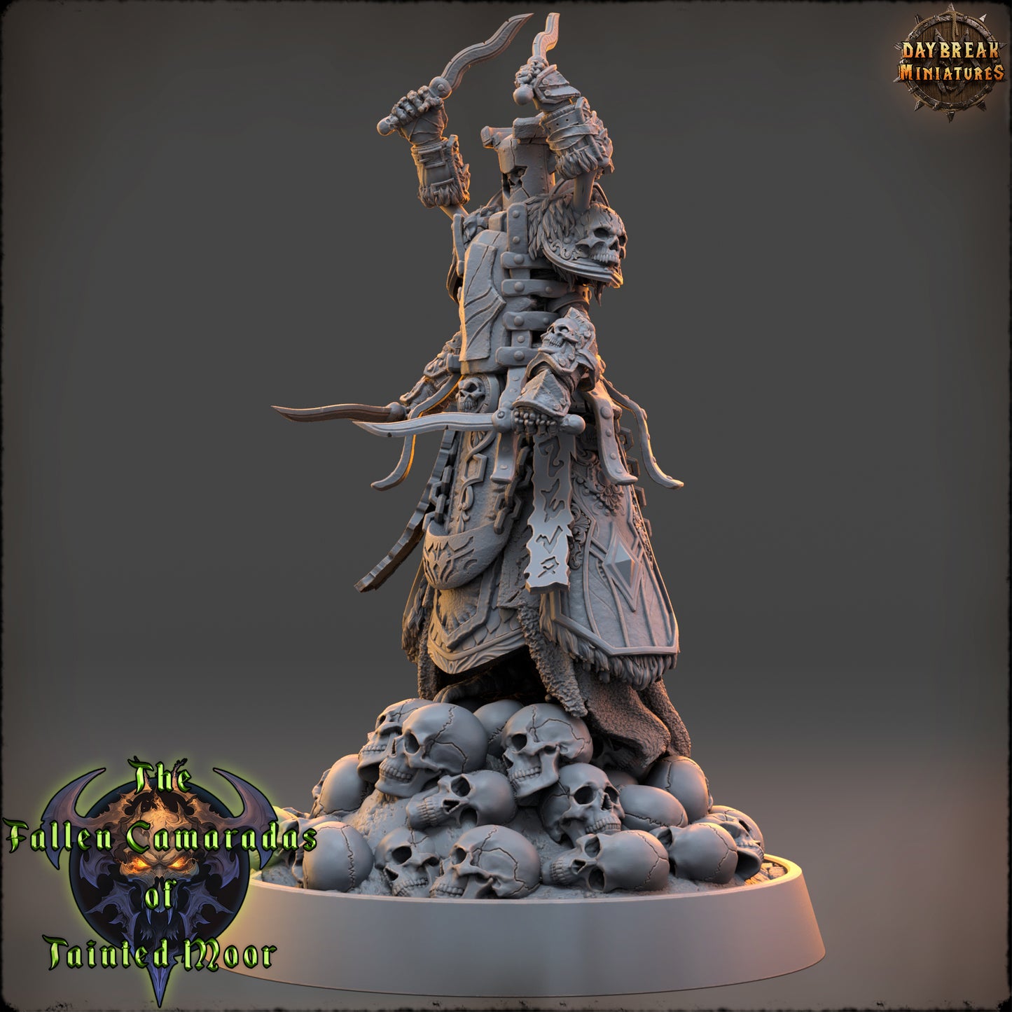 Undead Monk Miniature | The Wither Monk of Tainted Moor