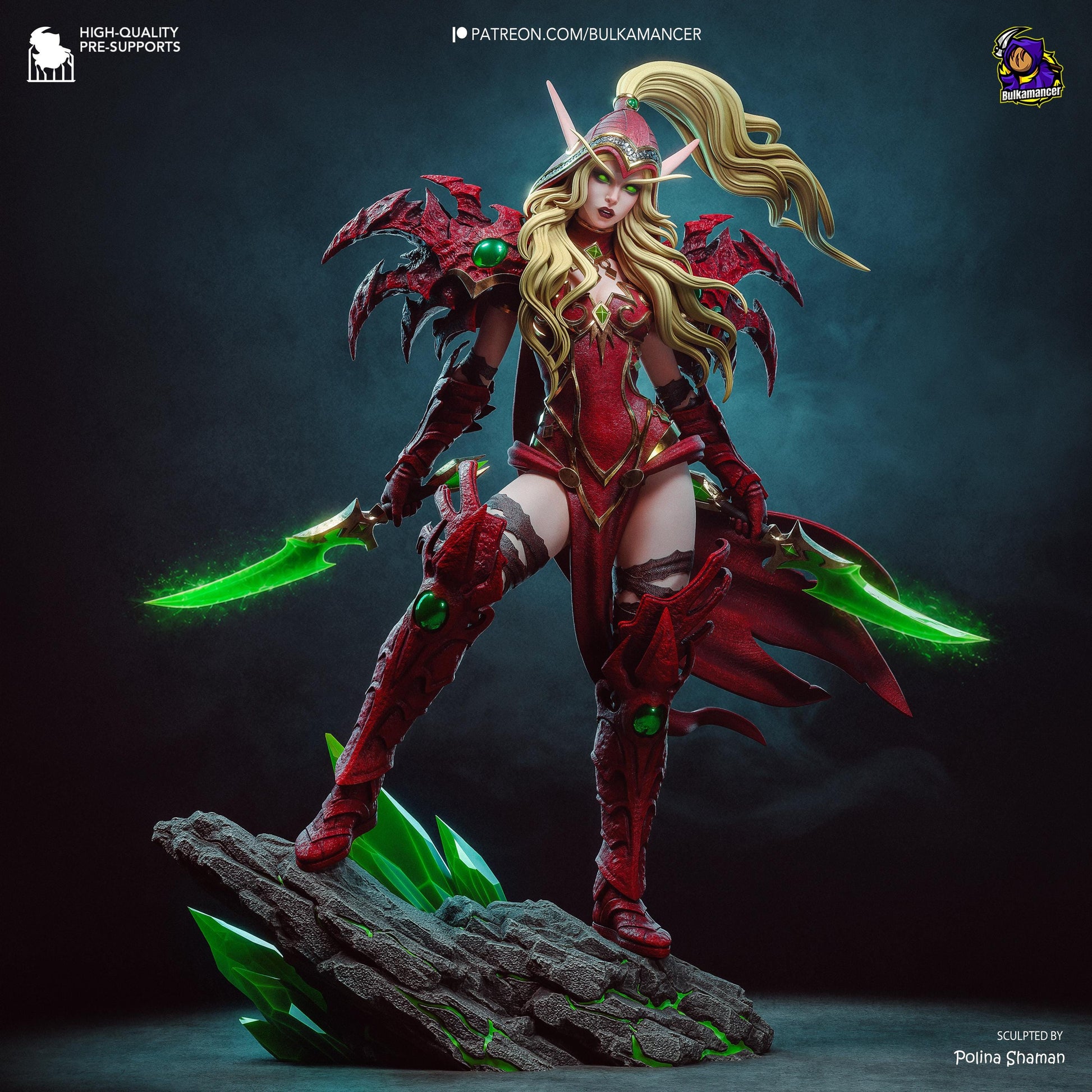 Valeera Statue 3D Printed | Gift For Gamer | Resin Figure | Hand Painted __etsy:8139749301
