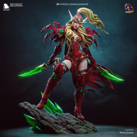 Valeera Statue 3D Printed | Gift For Gamer | Resin Figure | Hand Painted __etsy:8139749301
