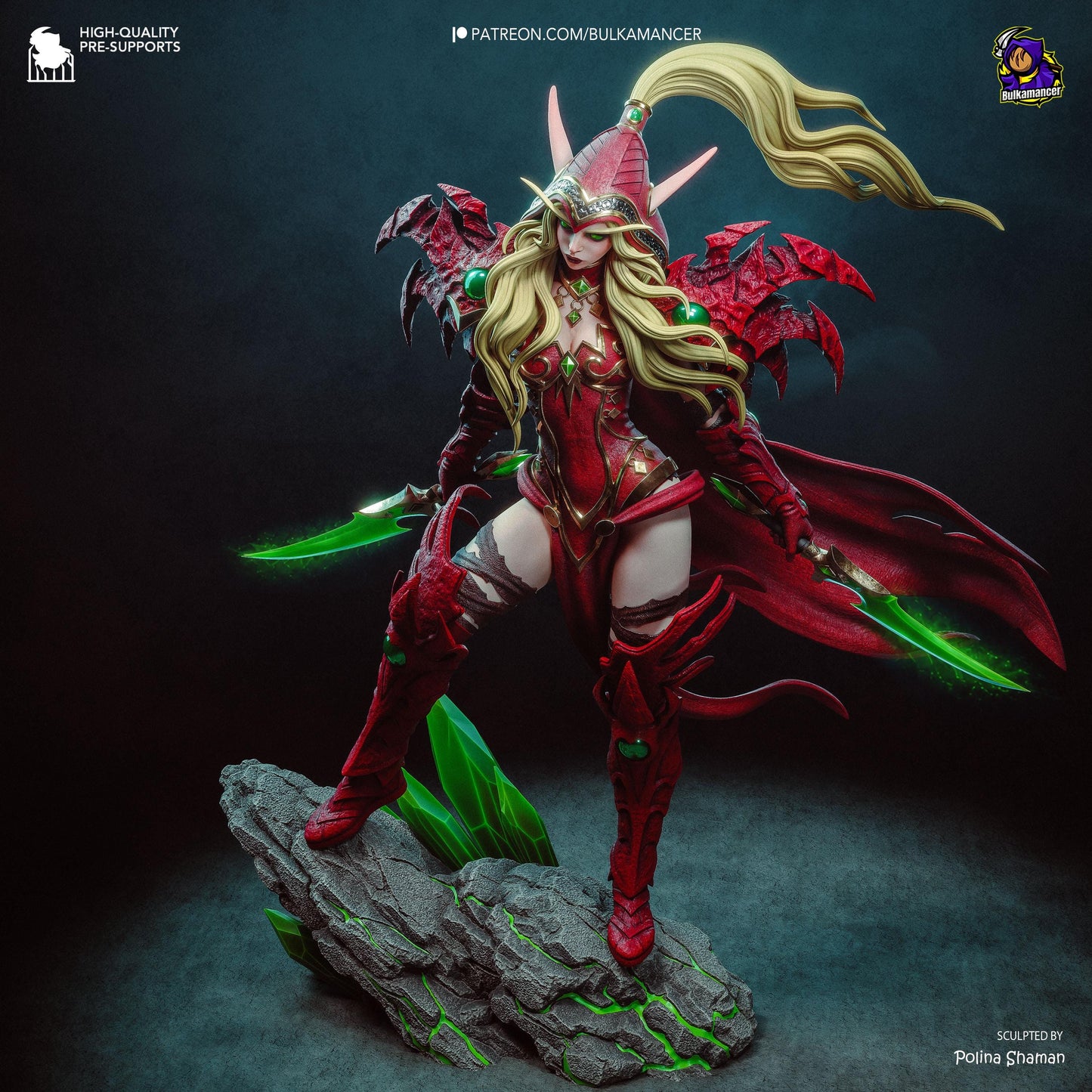 Valeera Statue 3D Printed | Gift For Gamer | Resin Figure | Hand Painted __etsy:8091842230