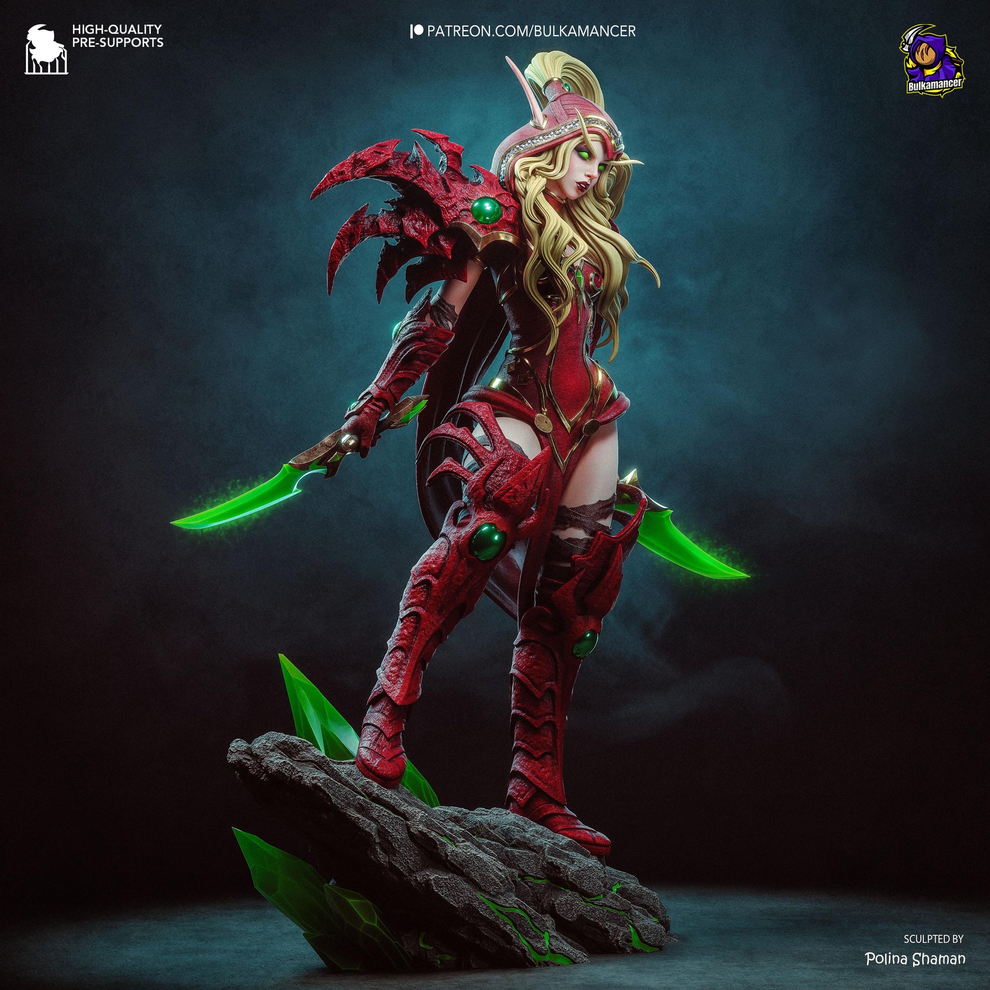 Valeera Statue 3D Printed | Gift For Gamer | Resin Figure | Hand Painted __etsy:8139749293