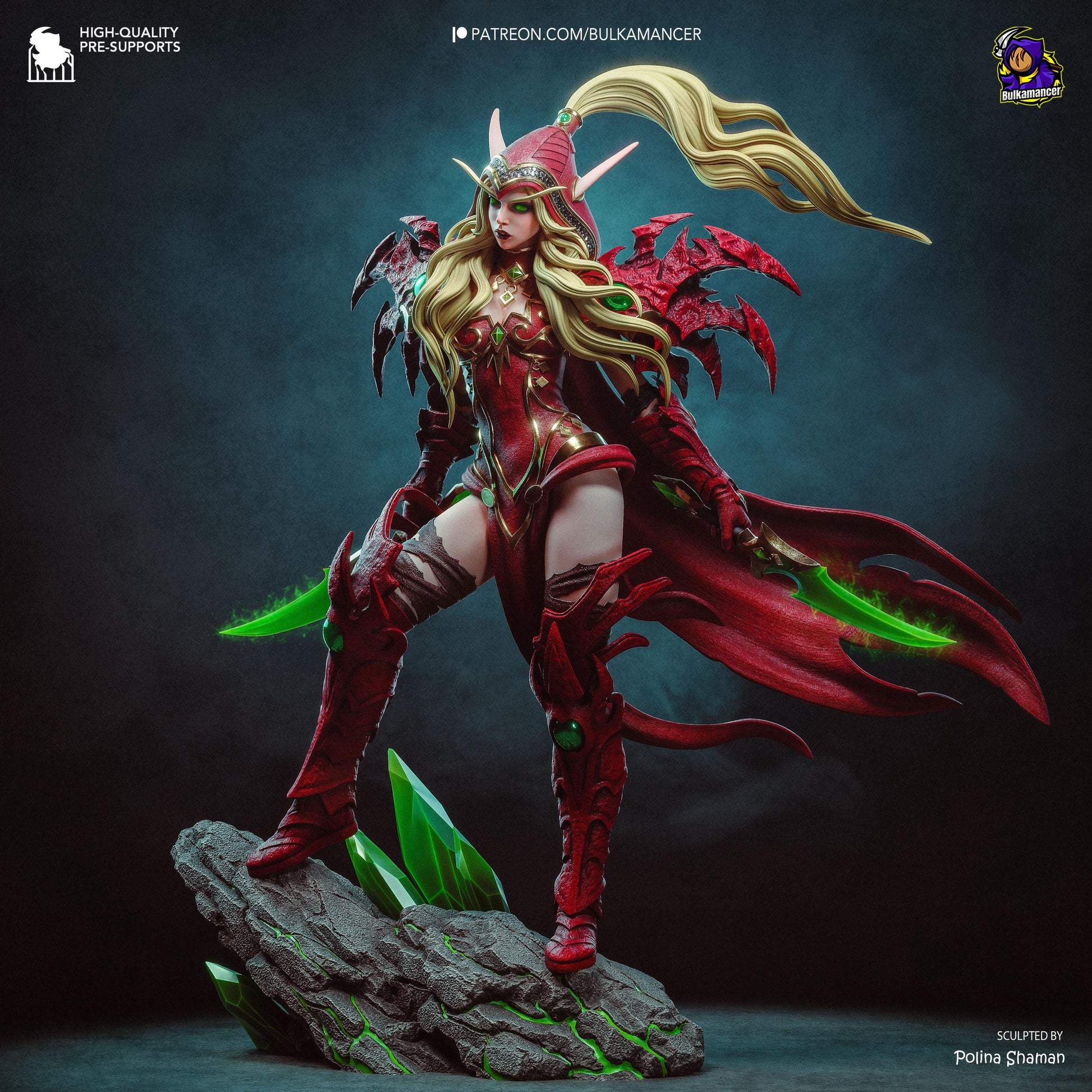 Valeera Statue 3D Printed | Gift For Gamer | Resin Figure | Hand Painted __etsy:8091842224