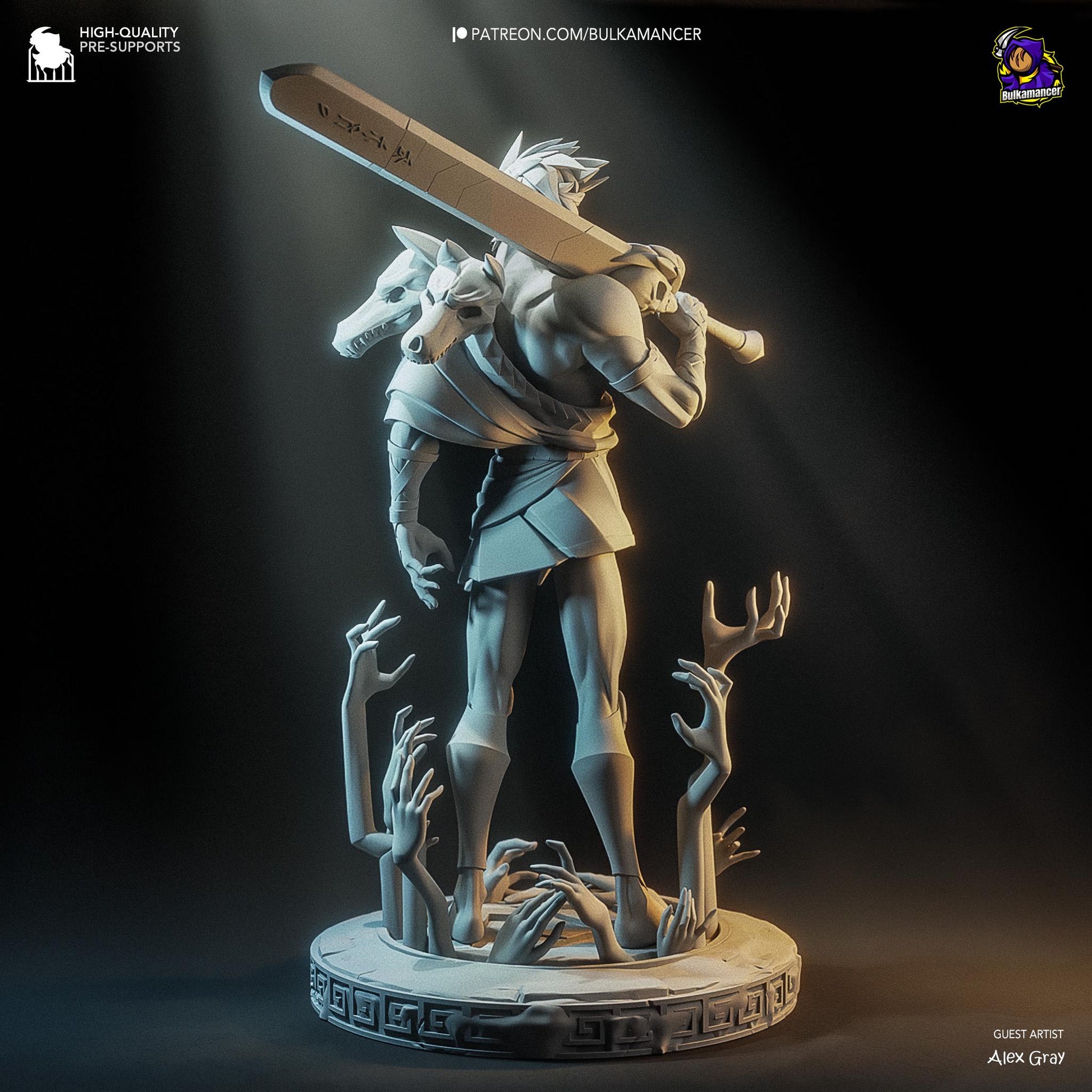 Zagreus Statue 3D Printed | Gift For Gamer | Resin Figure | Handmade Gift | Hand Painted __etsy:6795484486