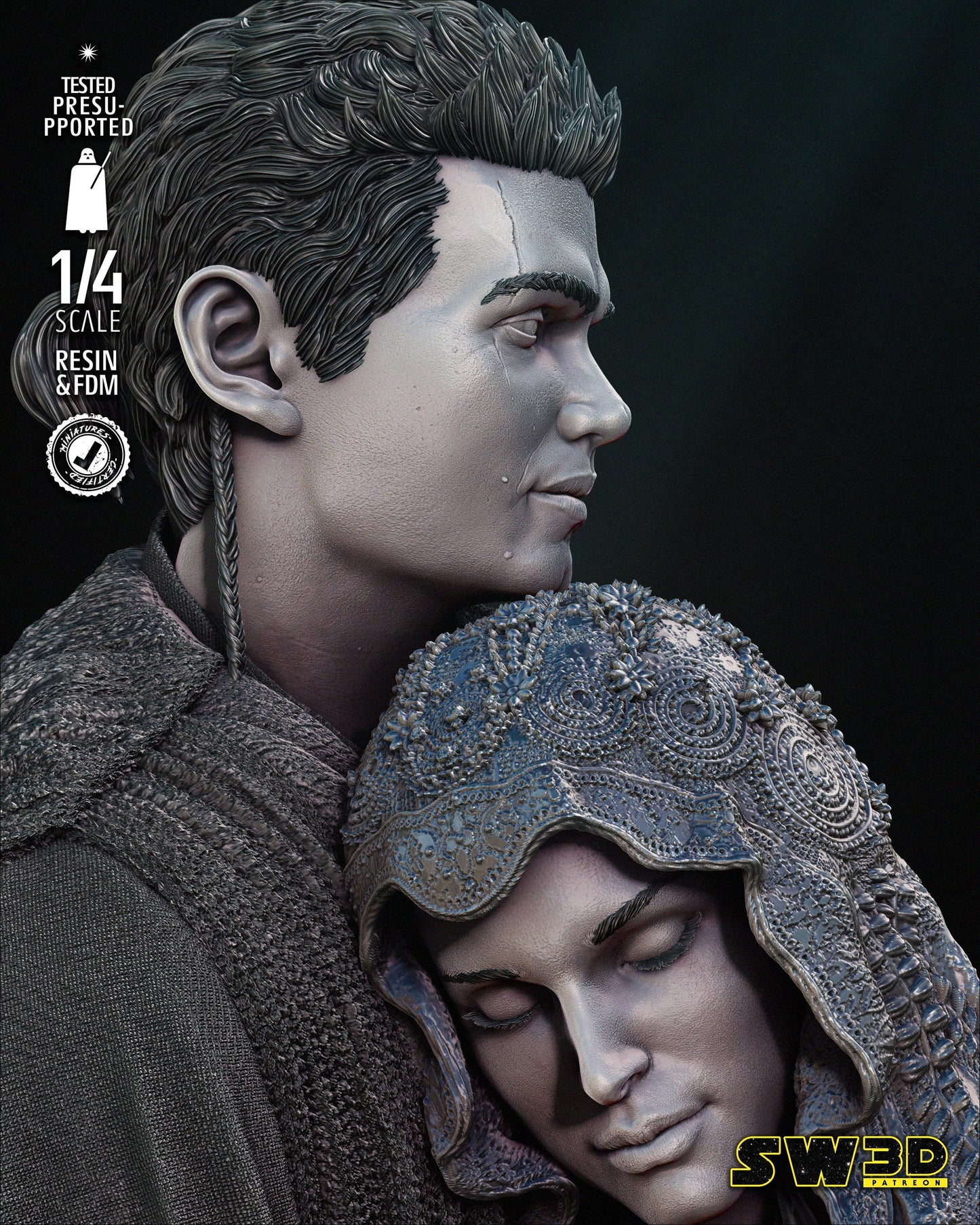 Anakin And Padme Bust