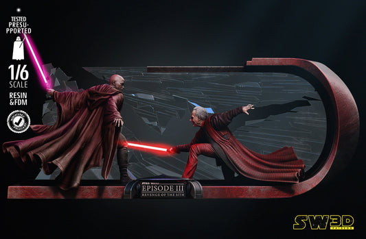 Mace Windu VS Palpatine Figure