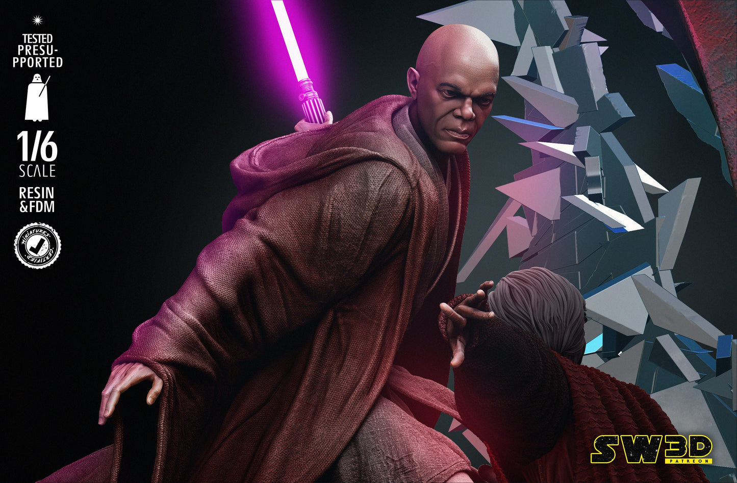 Mace Windu VS Palpatine Figure