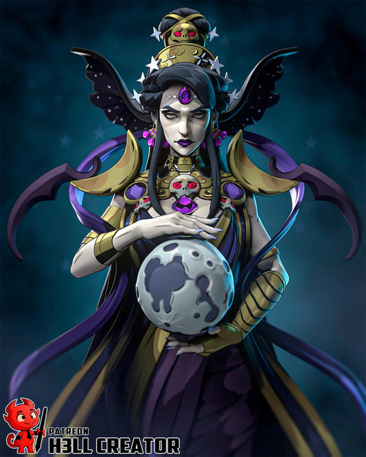 Nyx Statue 3D Printed | Gift For Gamer | Resin Figure | Hand Painted