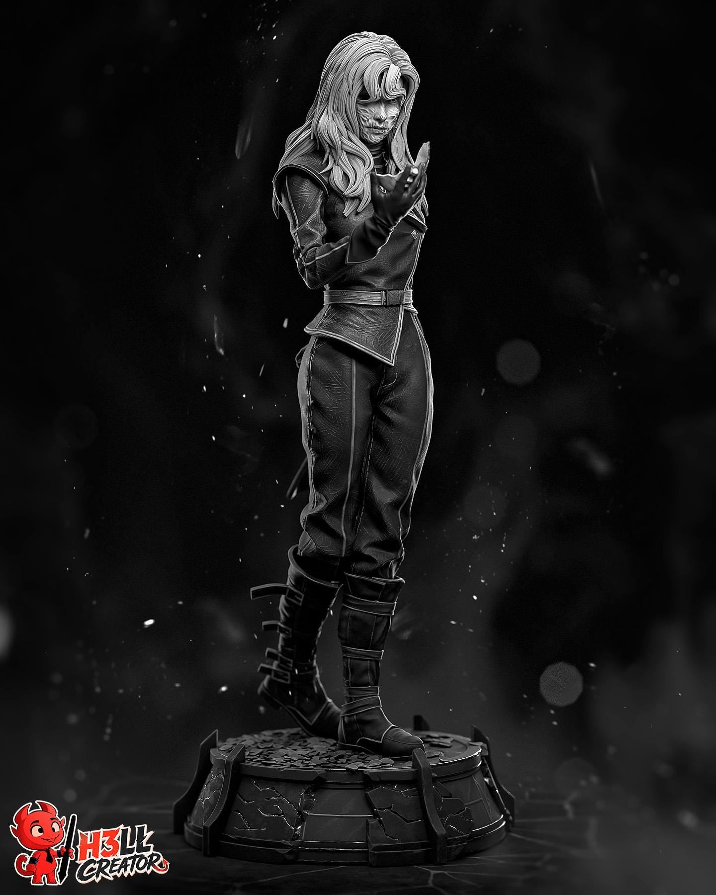 Alicia Statue 3D Printed | Gift For Gamer | Resin Figure | Hand Painted