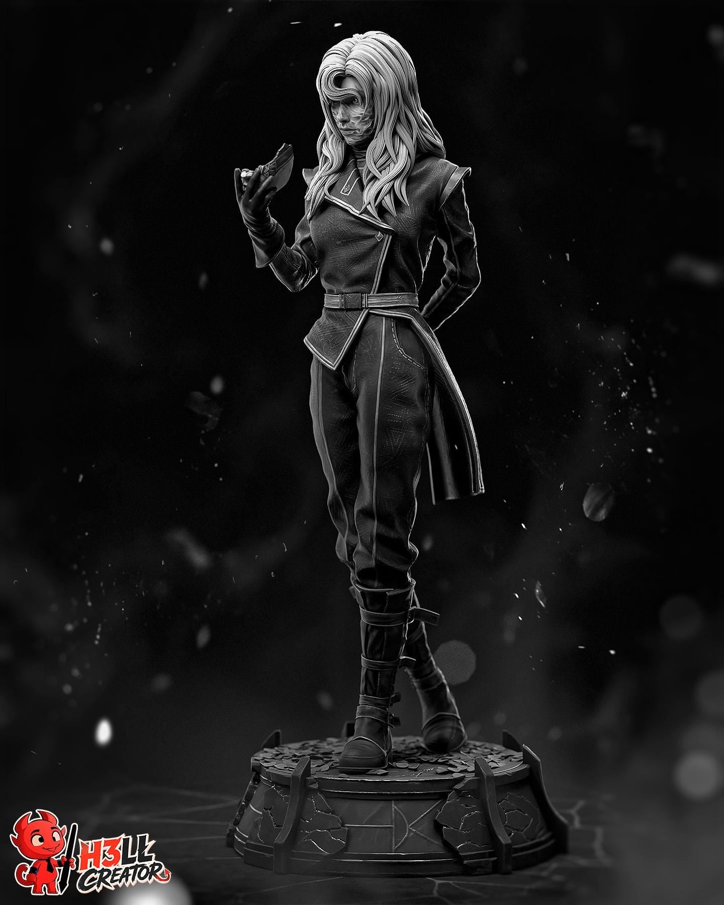 Alicia Statue 3D Printed | Gift For Gamer | Resin Figure | Hand Painted