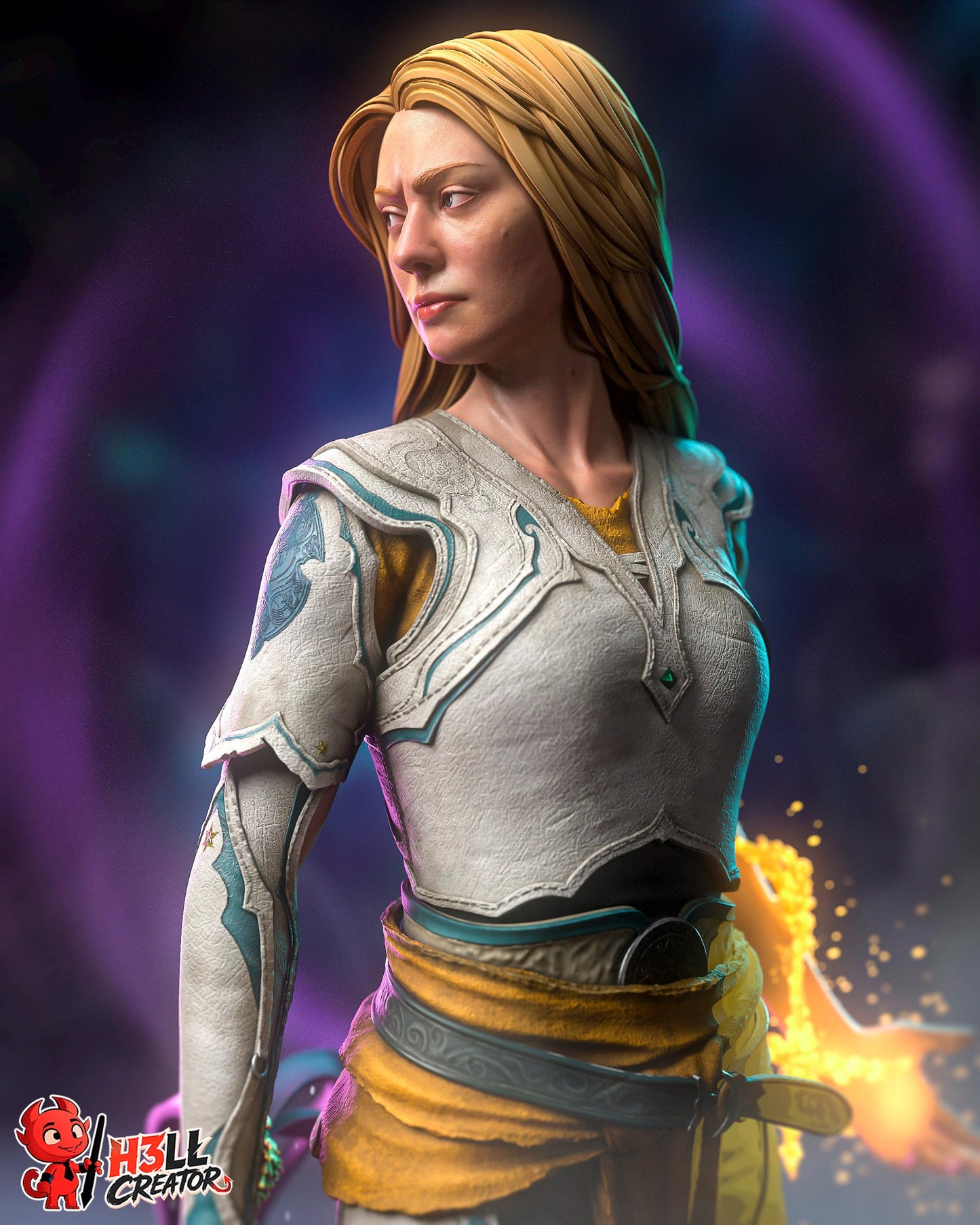 Faye Statue 3D Printed | Gift For Gamer | Resin Figure | Hand Painted