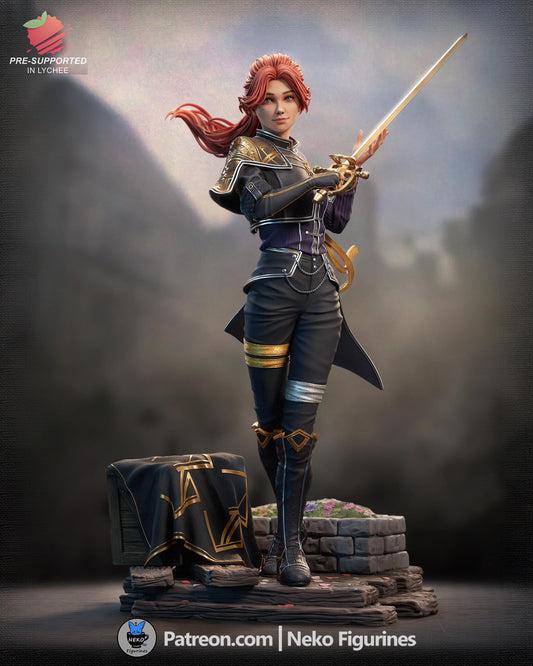 Maelle Statue 3D Printed | Gift For Gamer | Resin Figure | Hand Painted