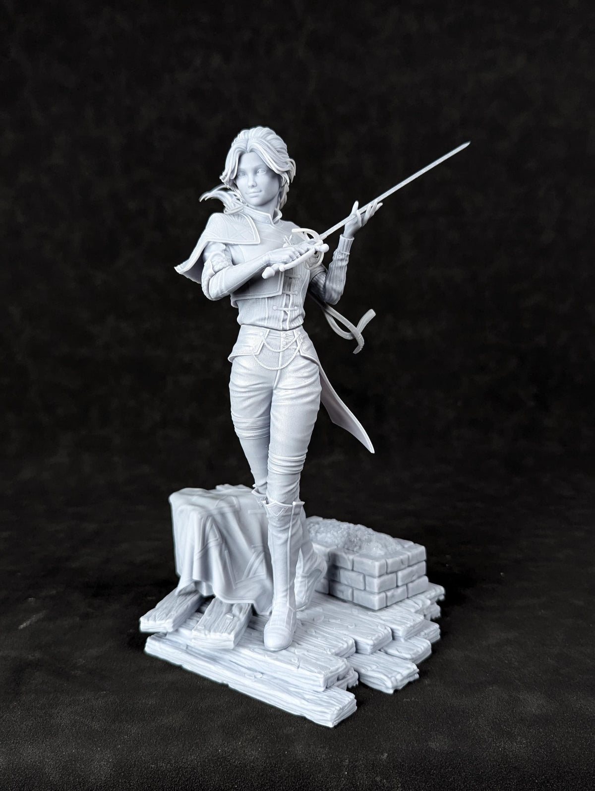 Maelle Statue 3D Printed | Gift For Gamer | Resin Figure | Hand Painted