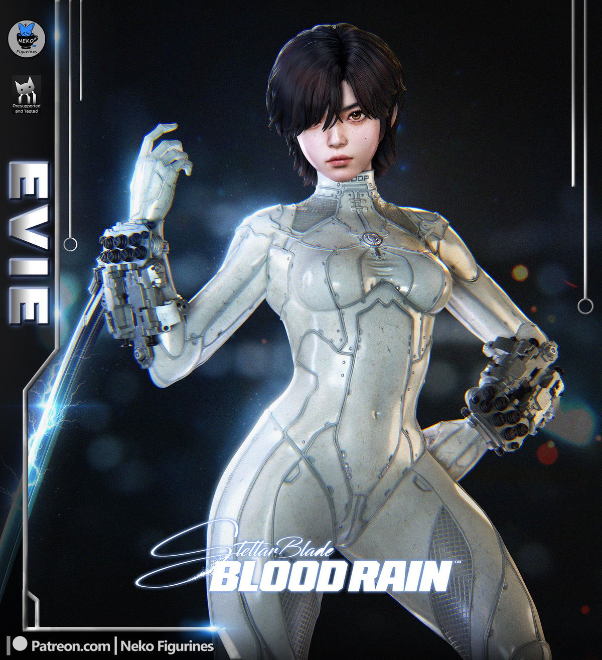 Evie Statue 3D Printed | Gift For Gamer | Resin Figure | Hand Painted