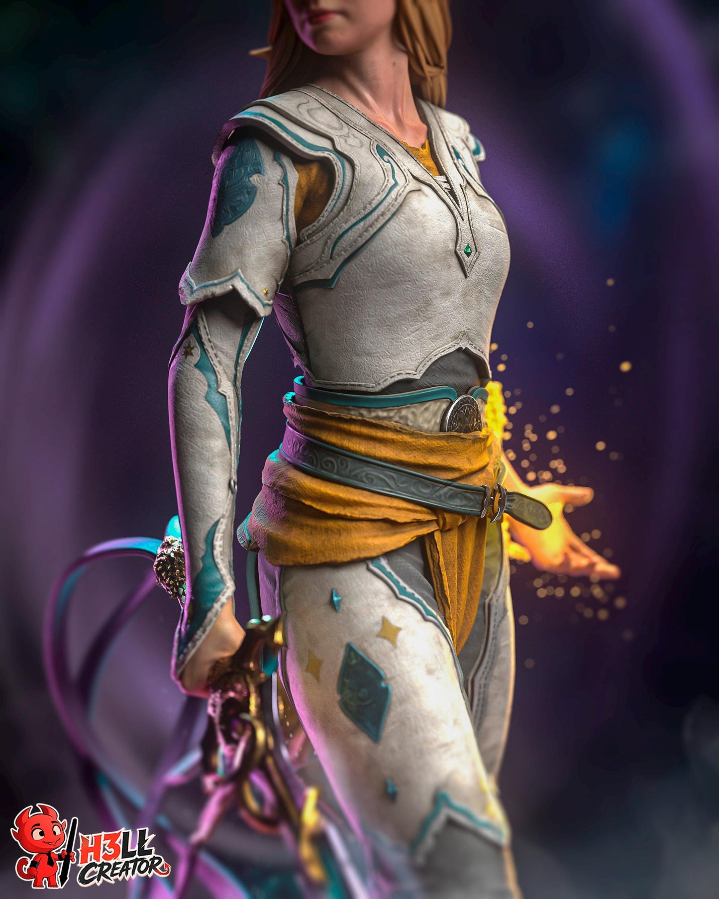 Faye Statue 3D Printed | Gift For Gamer | Resin Figure | Hand Painted