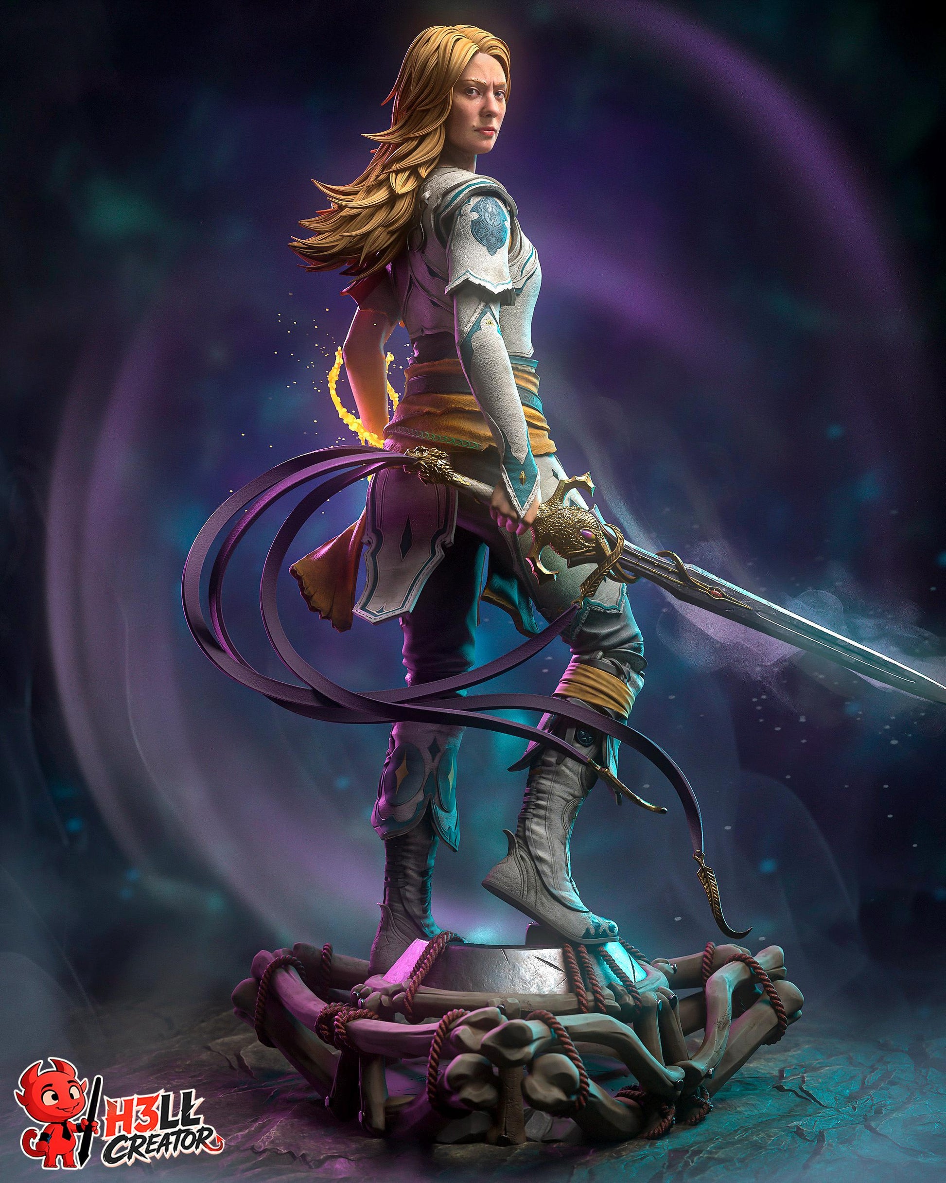 Faye Statue 3D Printed | Gift For Gamer | Resin Figure | Hand Painted