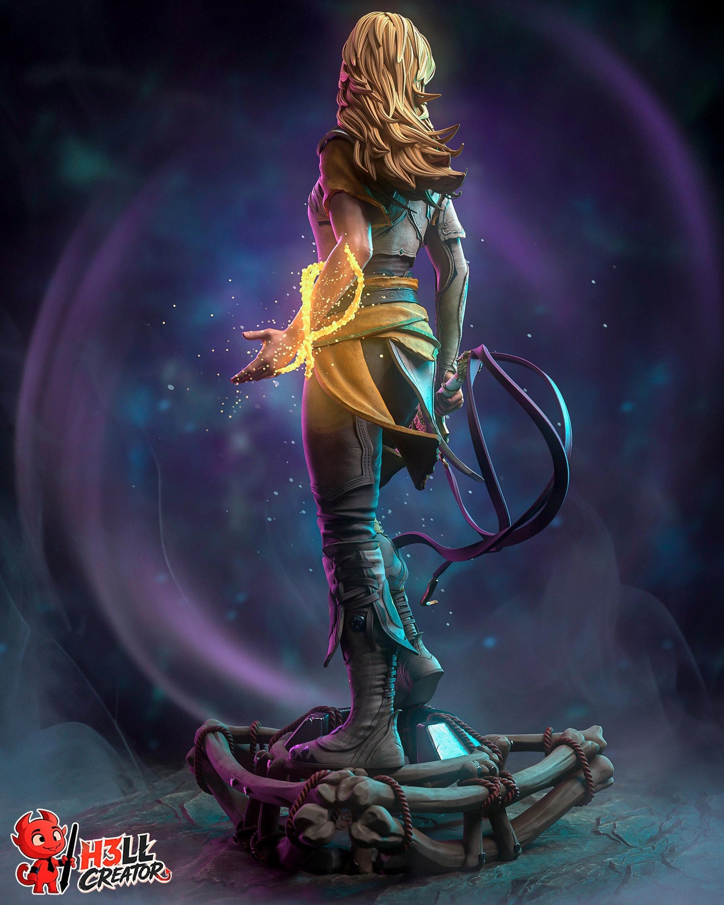 Faye Statue 3D Printed | Gift For Gamer | Resin Figure | Hand Painted