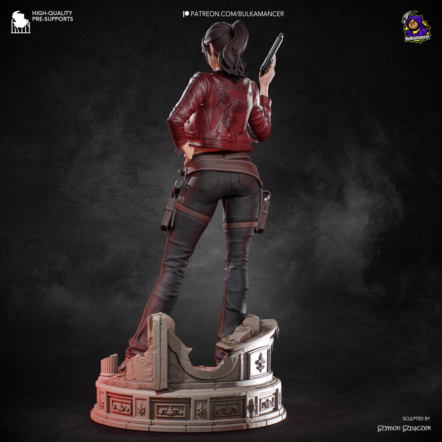 Claire Statue 3D Printed | Gift For Gamer | Resin Figure | Hand Painted