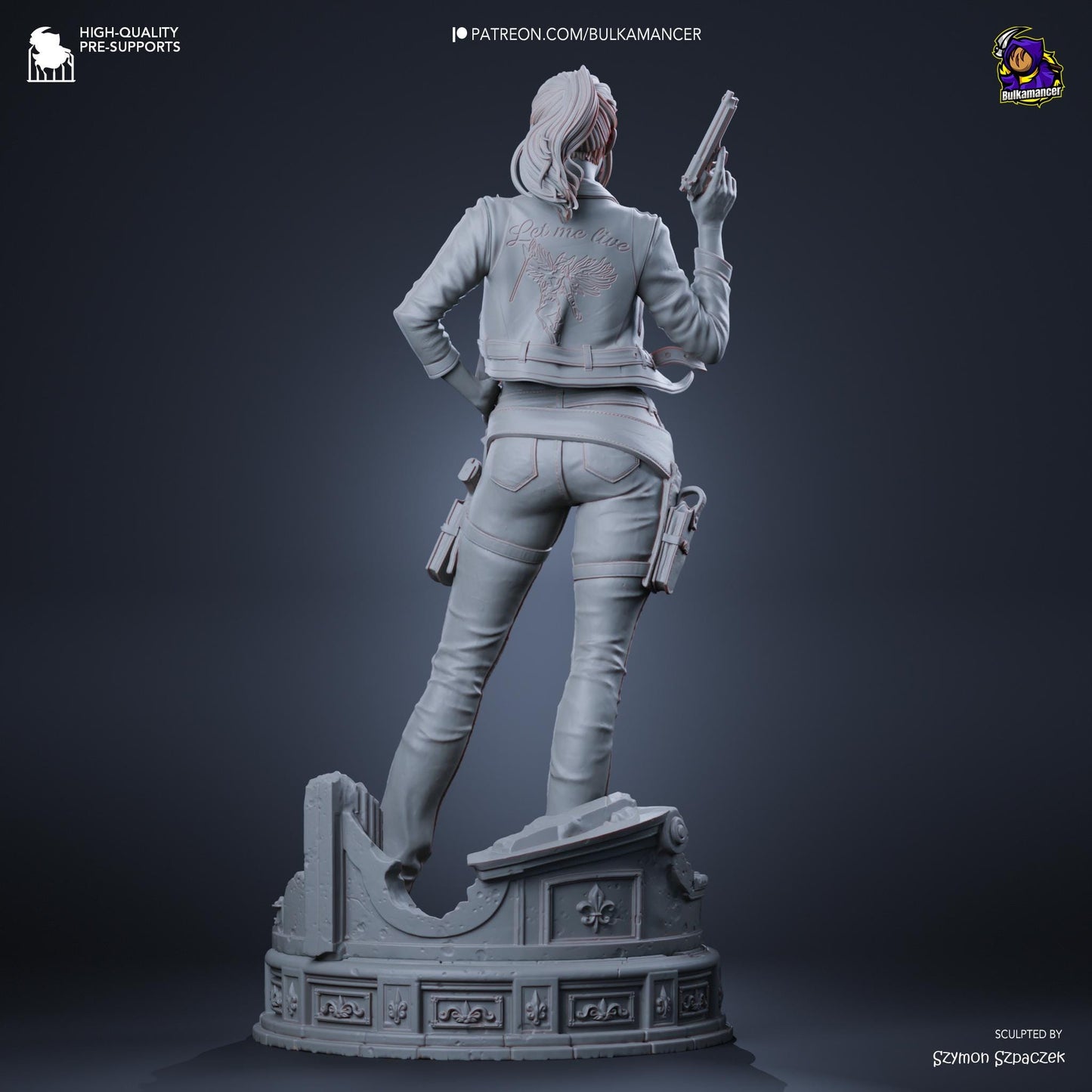 Claire Statue 3D Printed | Gift For Gamer | Resin Figure | Hand Painted