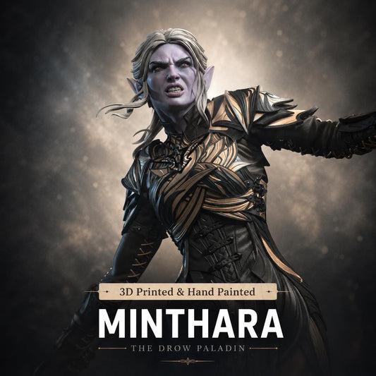 Minthara Statue 3D Printed | Gift For Gamer | Resin Figure | Hand Painted