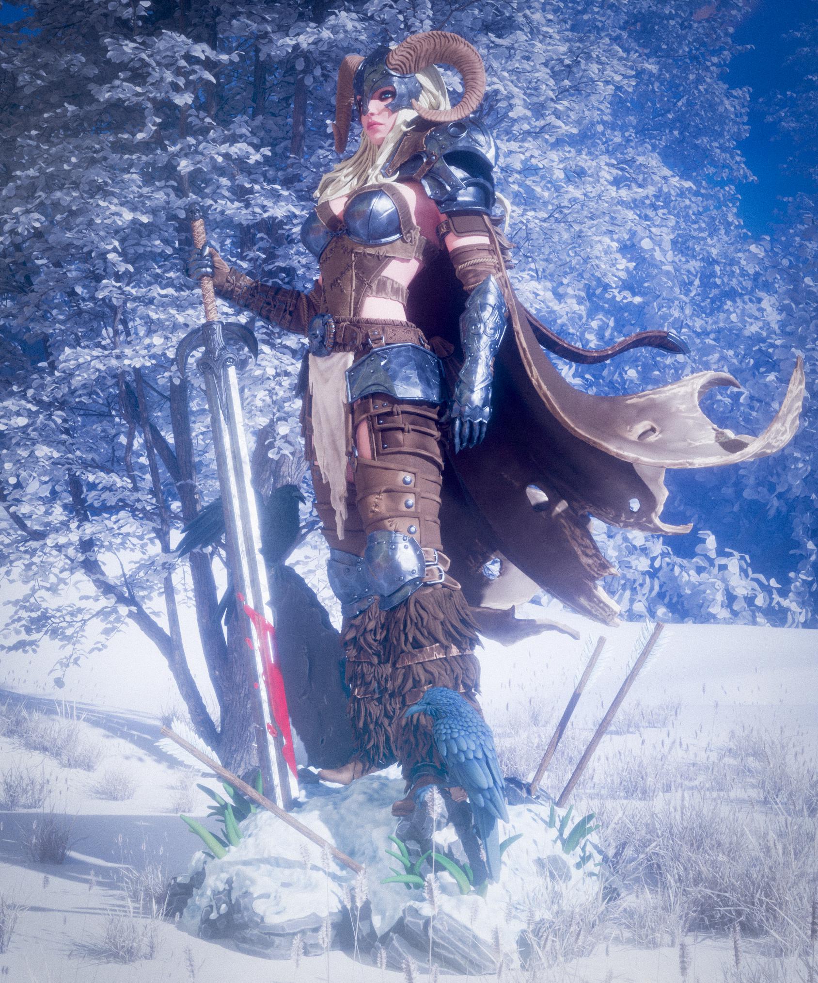 Viking Statue 3D Printed | Gift For Gamer | Resin Figure | Hand Painted