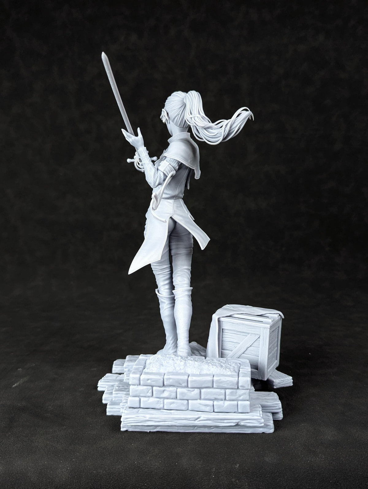 Maelle Statue 3D Printed | Gift For Gamer | Resin Figure | Hand Painted