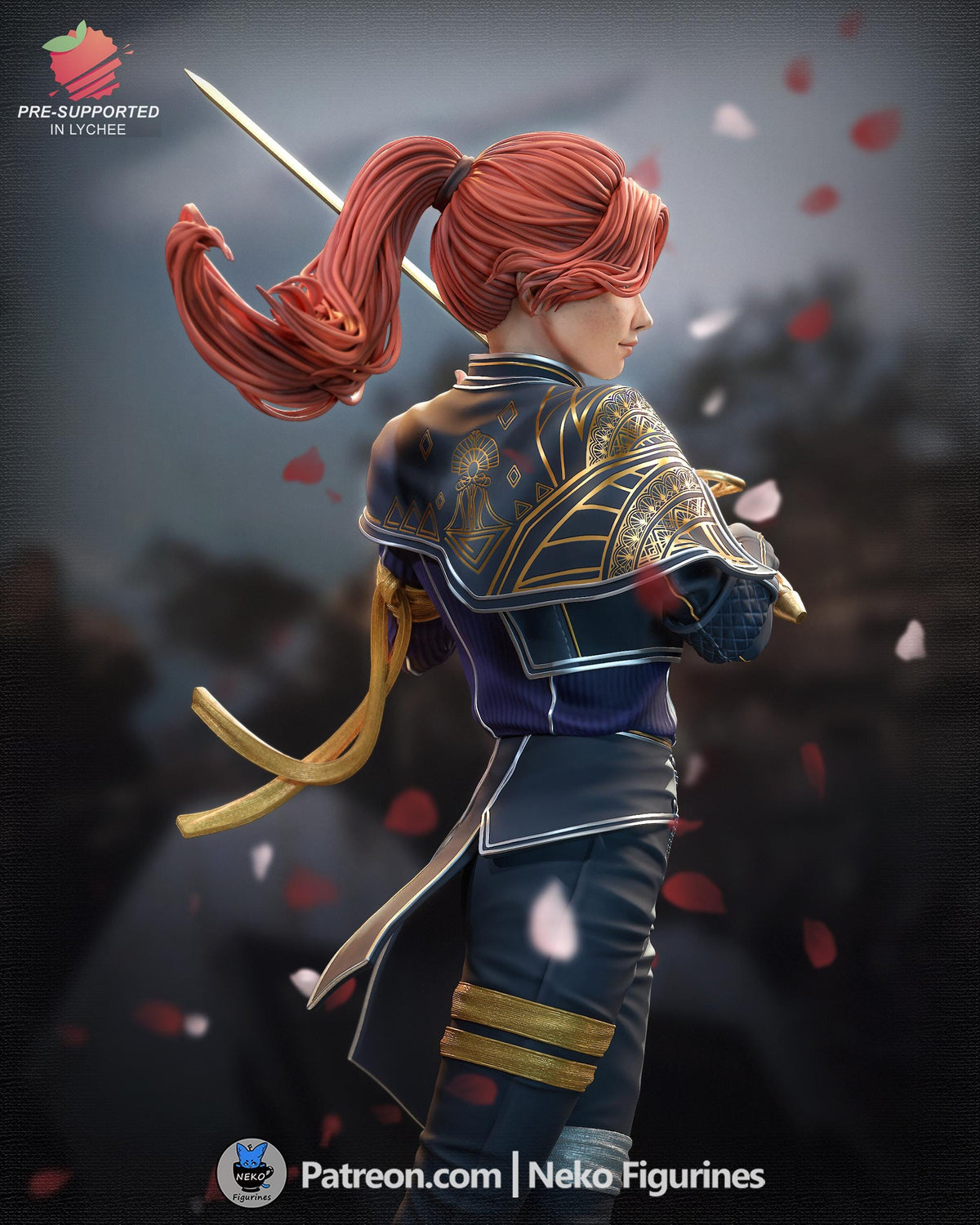 Maelle Statue 3D Printed | Gift For Gamer | Resin Figure | Hand Painted