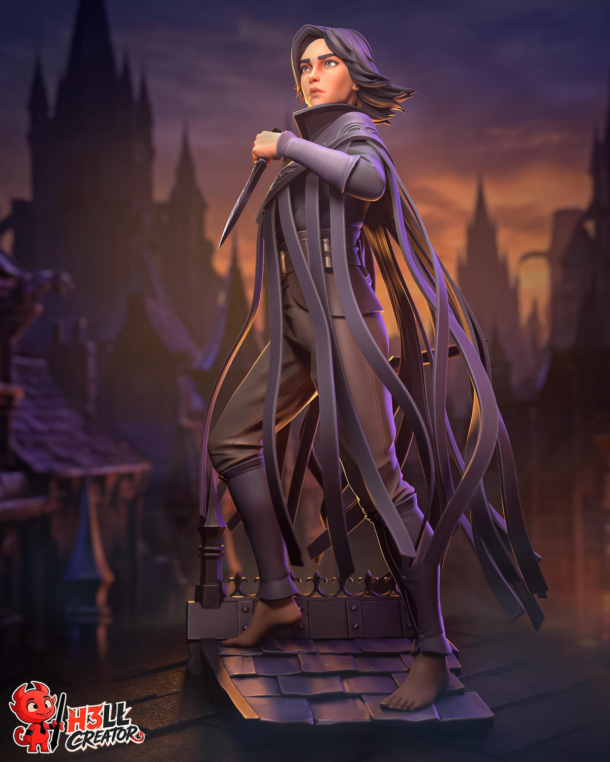 Vin Statue 3D Printed | Gift For Gamer | Resin Figure | Hand Painted