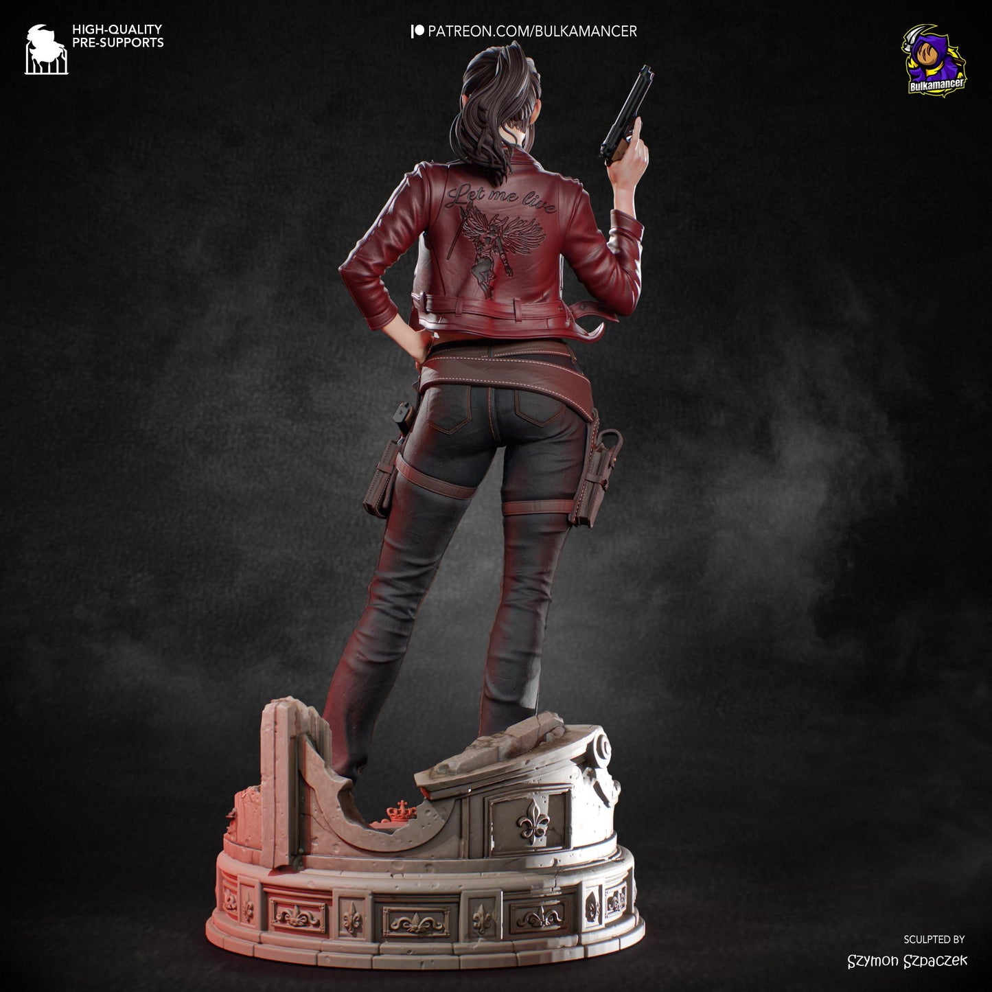 Claire Statue 3D Printed | Gift For Gamer | Resin Figure | Hand Painted