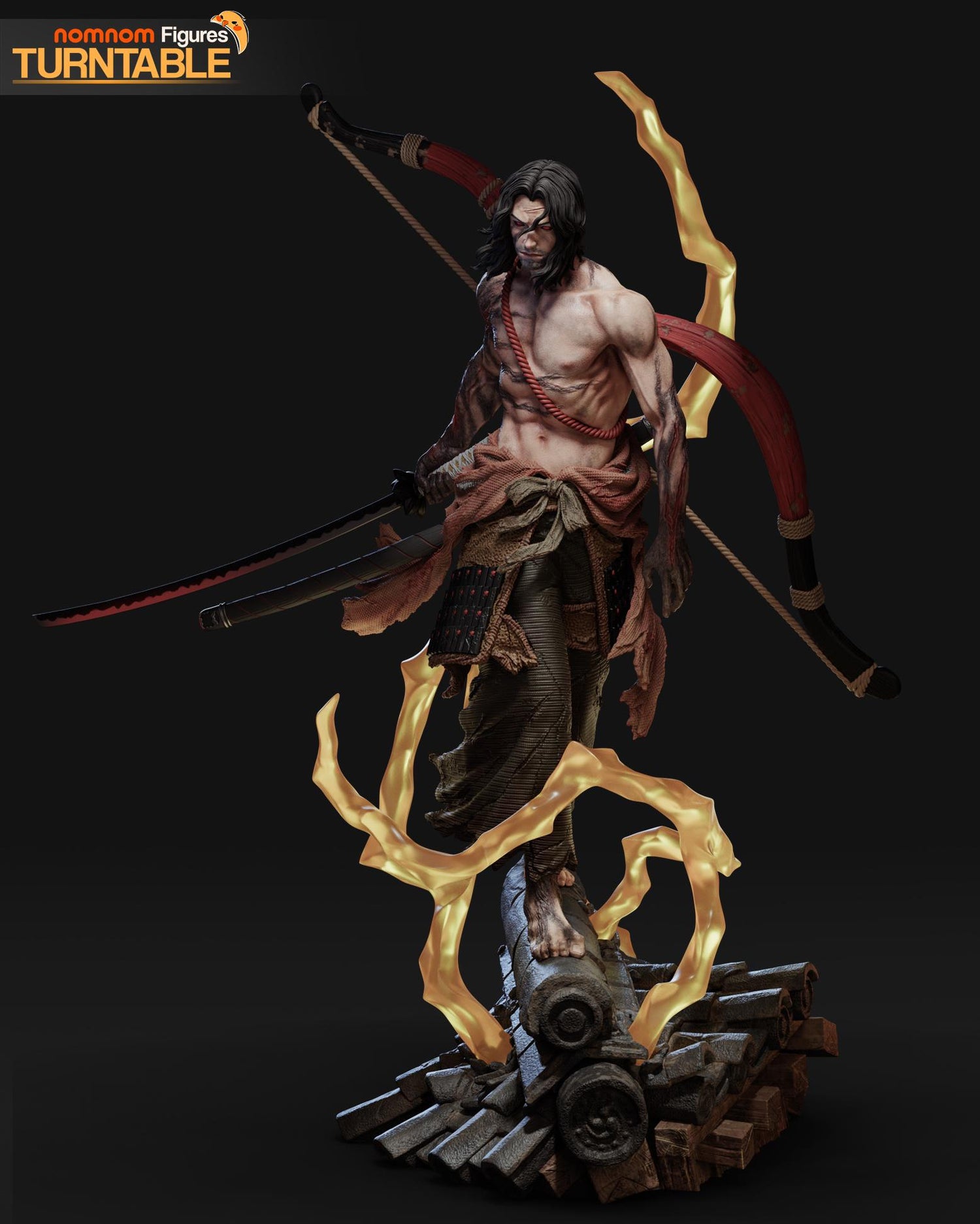 Ashina Statue 3D Printed | Gift For Gamer | Resin Figure | Hand Painted