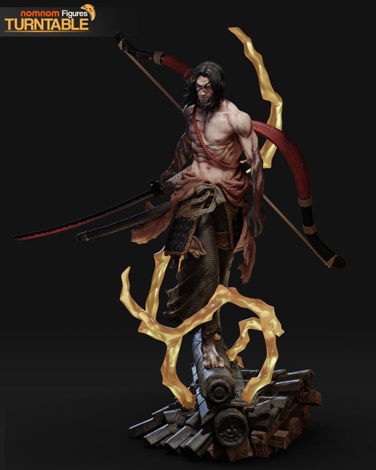 Ashina Statue 3D Printed | Gift For Gamer | Resin Figure | Hand Painted