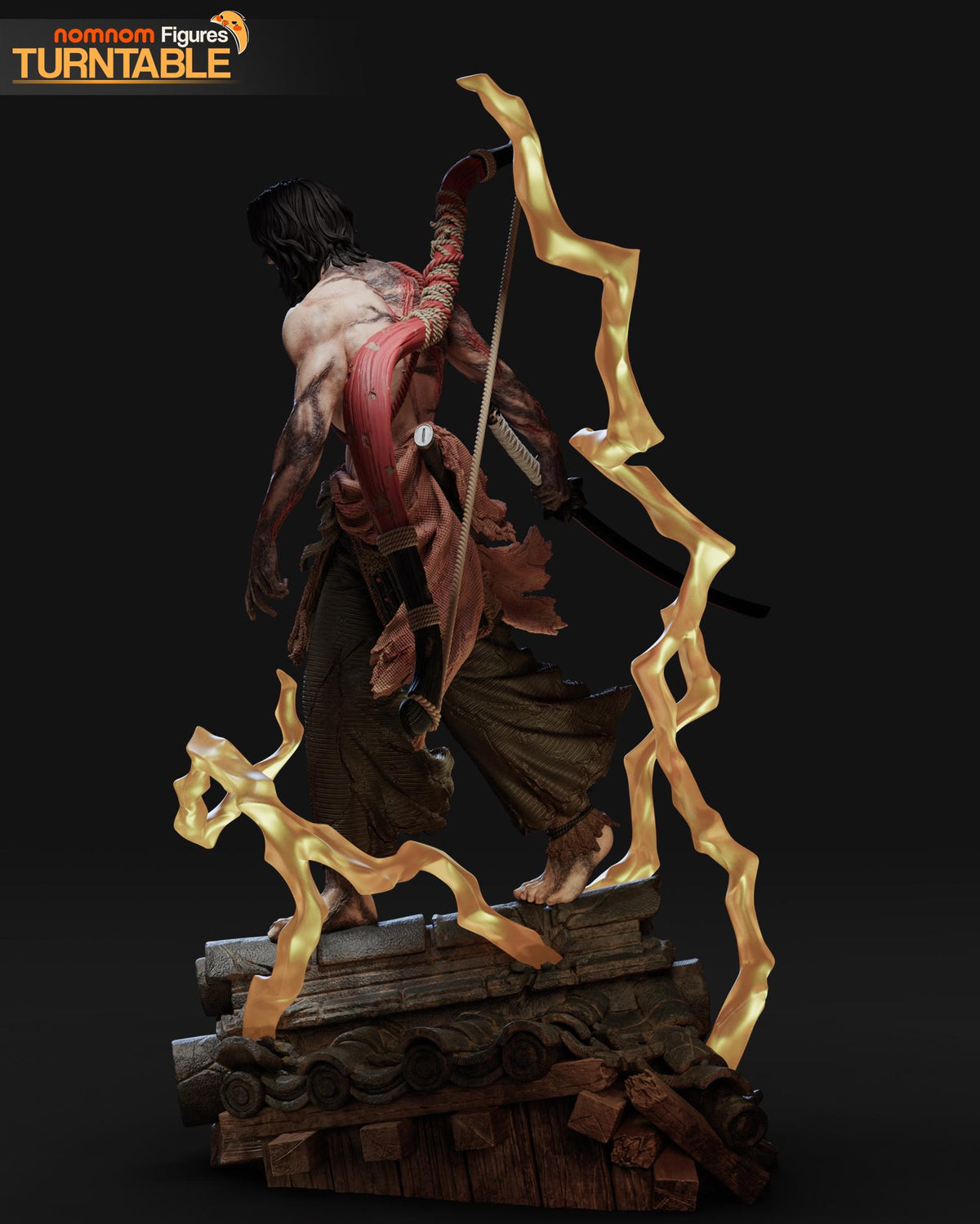 Ashina Statue 3D Printed | Gift For Gamer | Resin Figure | Hand Painted