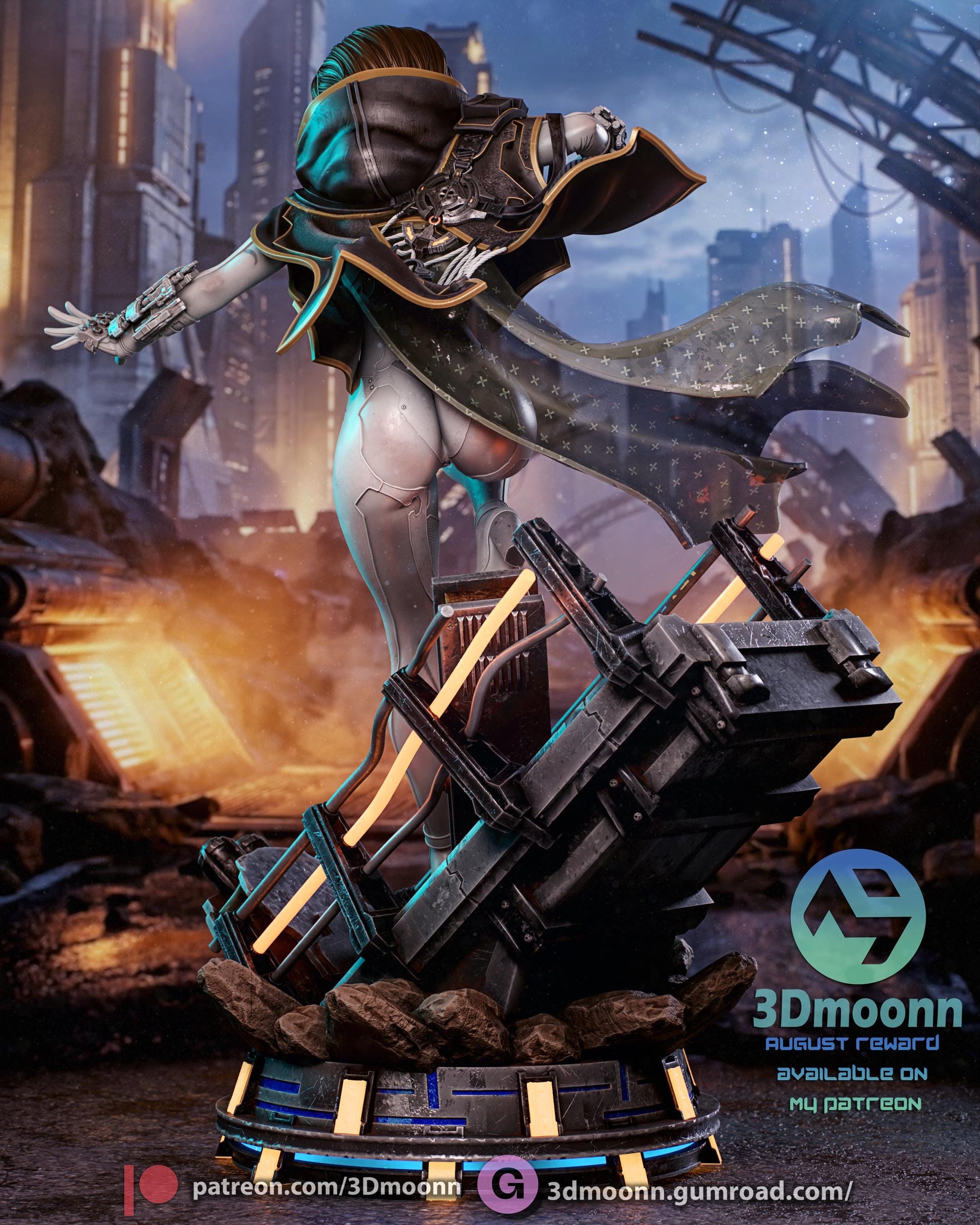 Evie Statue 3D Printed | Gift For Gamer | Resin Figure | Hand Painted