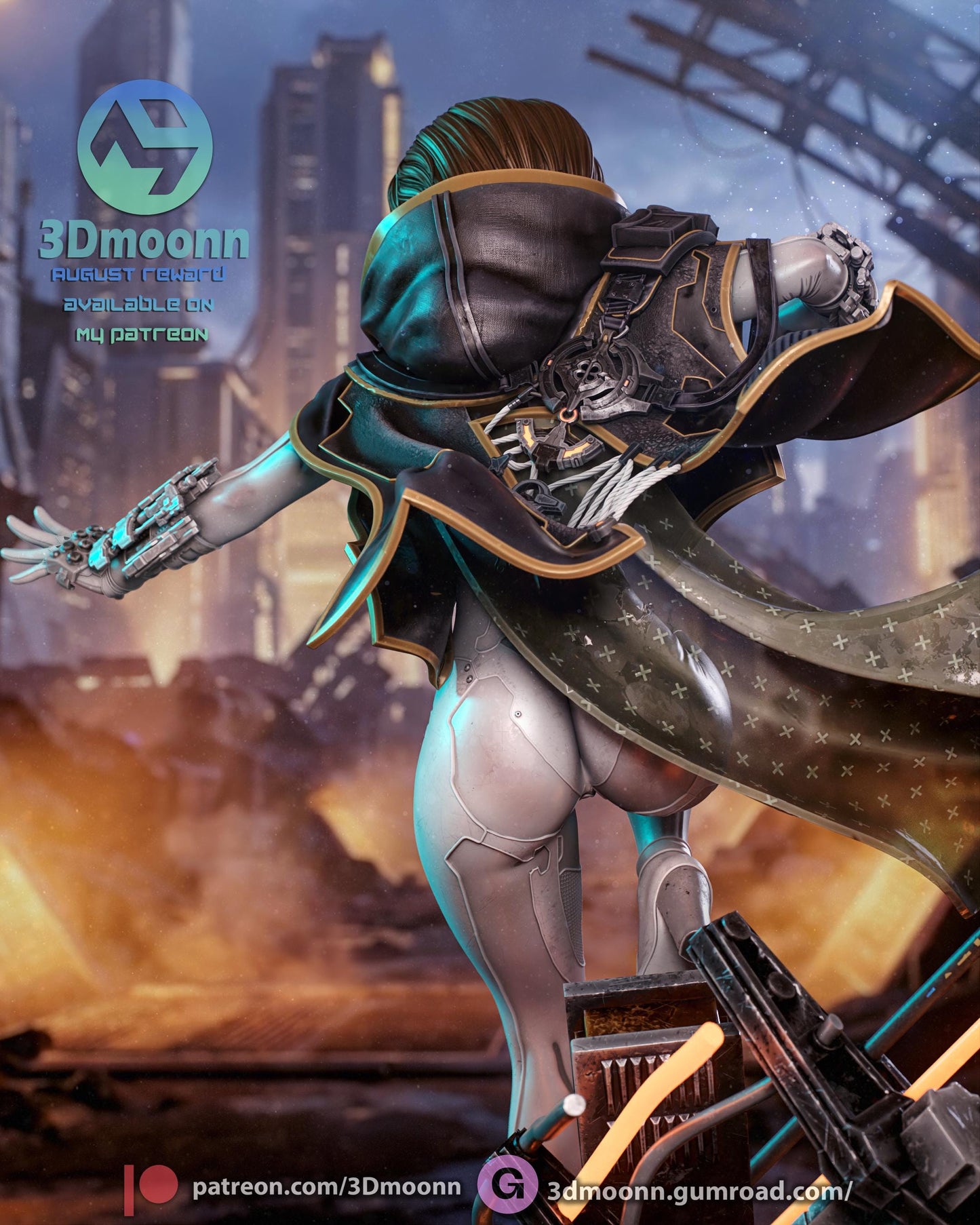 Evie Statue 3D Printed | Gift For Gamer | Resin Figure | Hand Painted