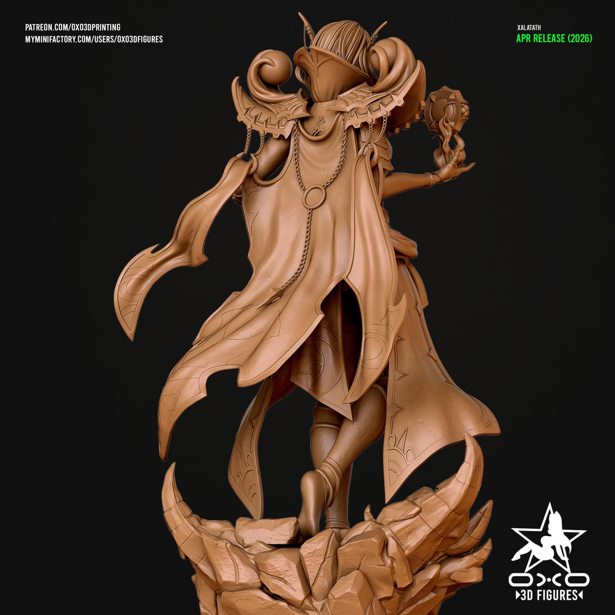 Xal'atath Statue 3D Printed | Gift For Gamer | Resin Figure | Hand Painted