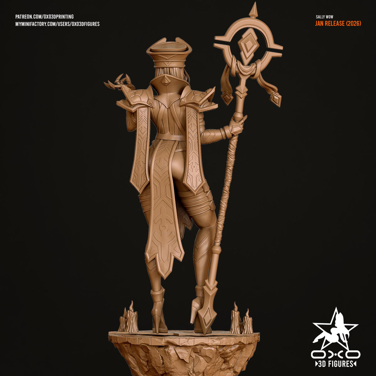 Sally Statue 3D Printed | Gift For Gamer | Resin Figure | Hand Painted