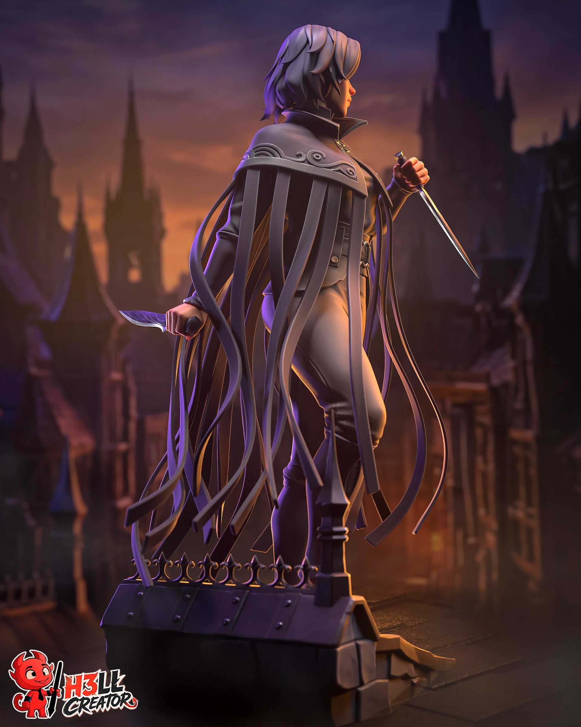 Vin Statue 3D Printed | Gift For Gamer | Resin Figure | Hand Painted