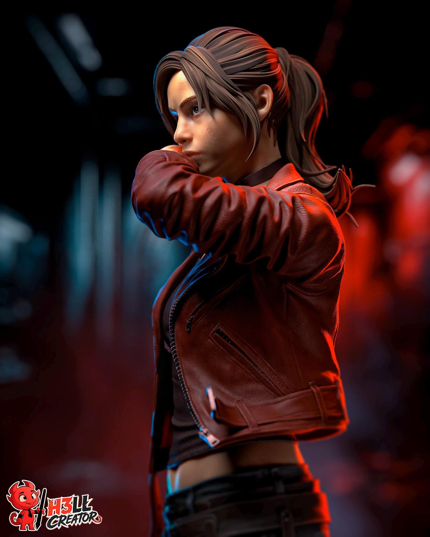 Claire Statue 3D Printed | Gift For Gamer | Resin Figure | Hand Painted