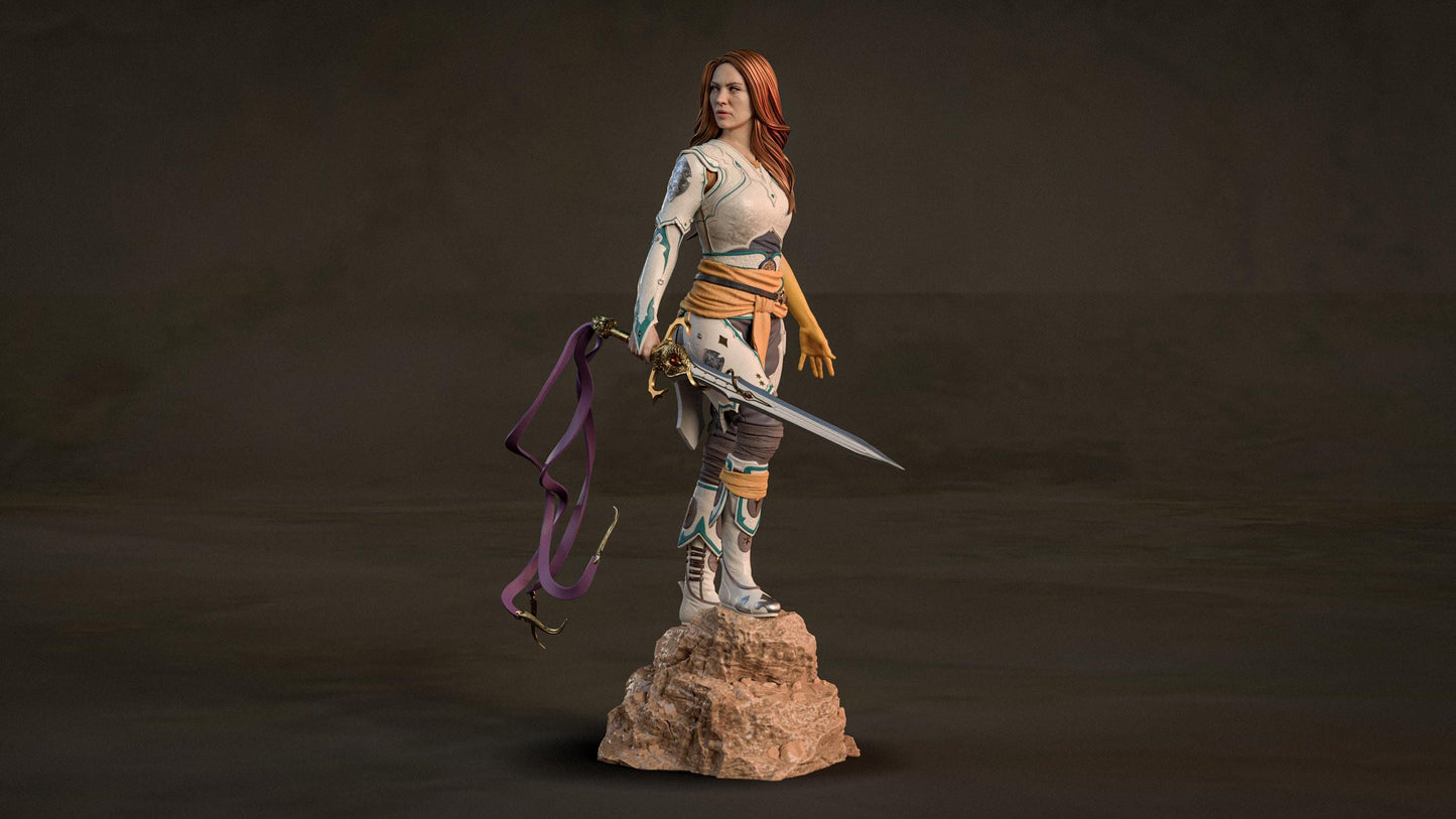 Faye Statue 3D Printed | Gift For Gamer | Resin Figure | Hand Painted